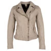 Gipsy (by Mauritius) Damen Lederjacke Hazil Light Beige