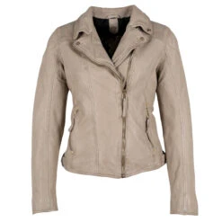 Gipsy (by Mauritius) Damen Lederjacke Hazil Light Beige