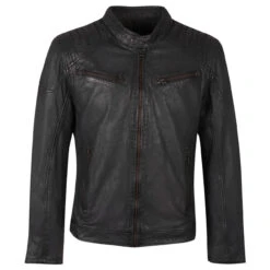 Gipsy (by Mauritius) Herren Lederjacke Natico Grey Blue