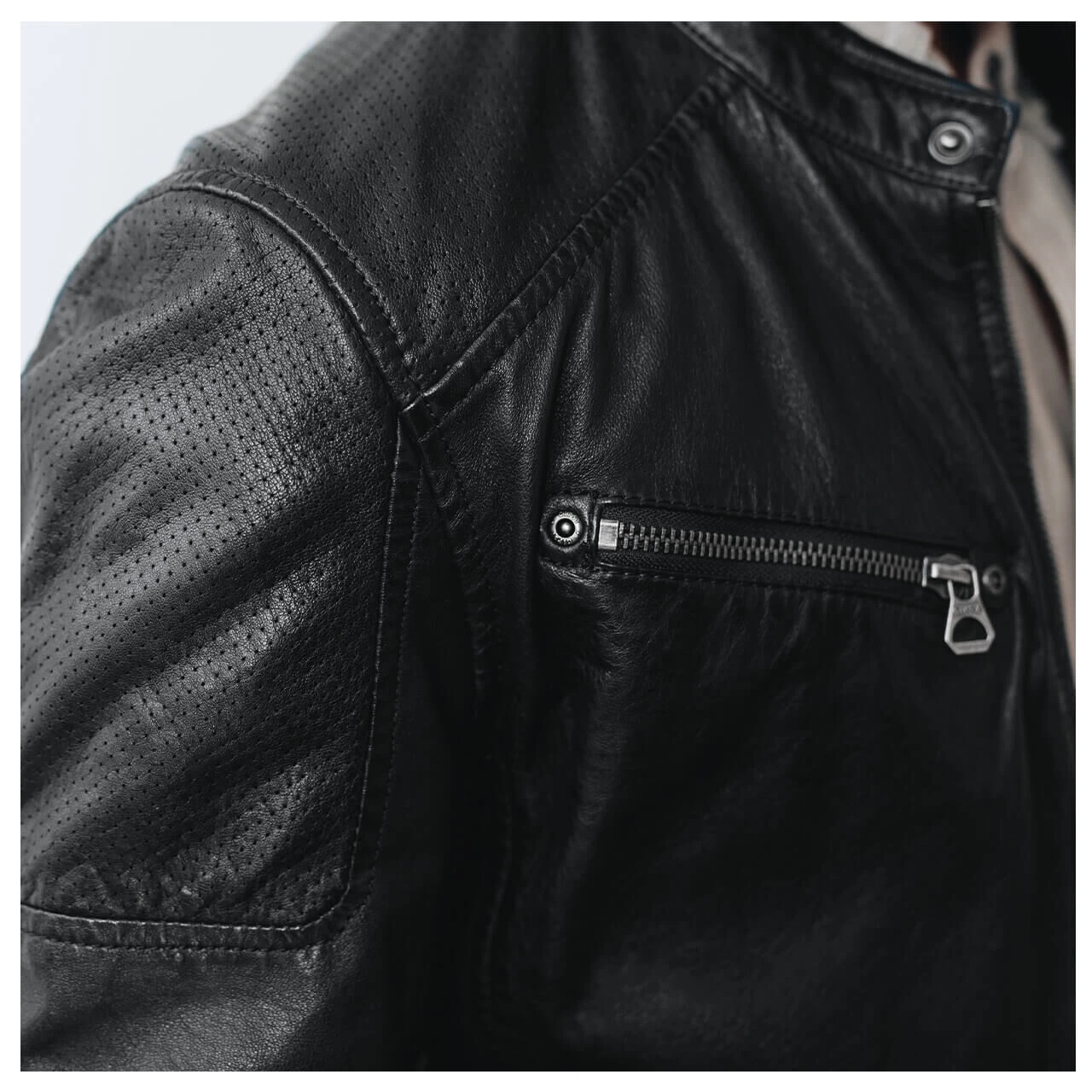 Gipsy (by Mauritius) Herren Lederjacke Marc Navy Black 3 Gipsy (by Mauritius) Herren Lederjacke Marc Navy Black – Bild 3