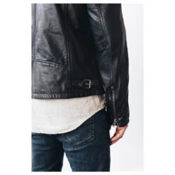 Gipsy (by Mauritius) Herren Lederjacke Marc Navy Black 9 Gipsy (by Mauritius) Herren Lederjacke Marc Navy Black -Modezauber Günstiges Geschäft gipsy men jacke bikerjacke marc navy black ansicht hinten