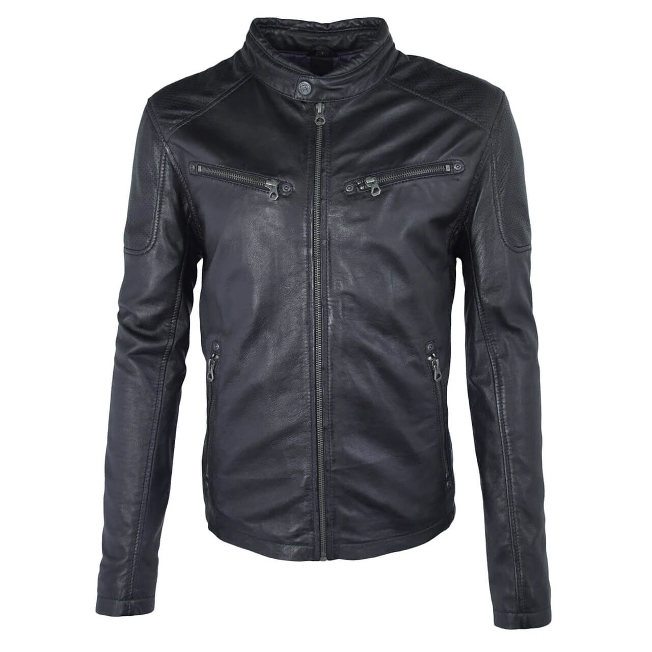 Gipsy (by Mauritius) Herren Lederjacke Marc Navy Black 1 Gipsy (by Mauritius) Herren Lederjacke Marc Navy Black