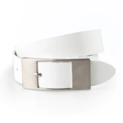 Bernd Götz Damen Softleder Gürtel White