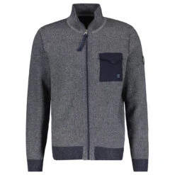 Lerros Herren Troyer Strickjacke Classic Navy Melange
