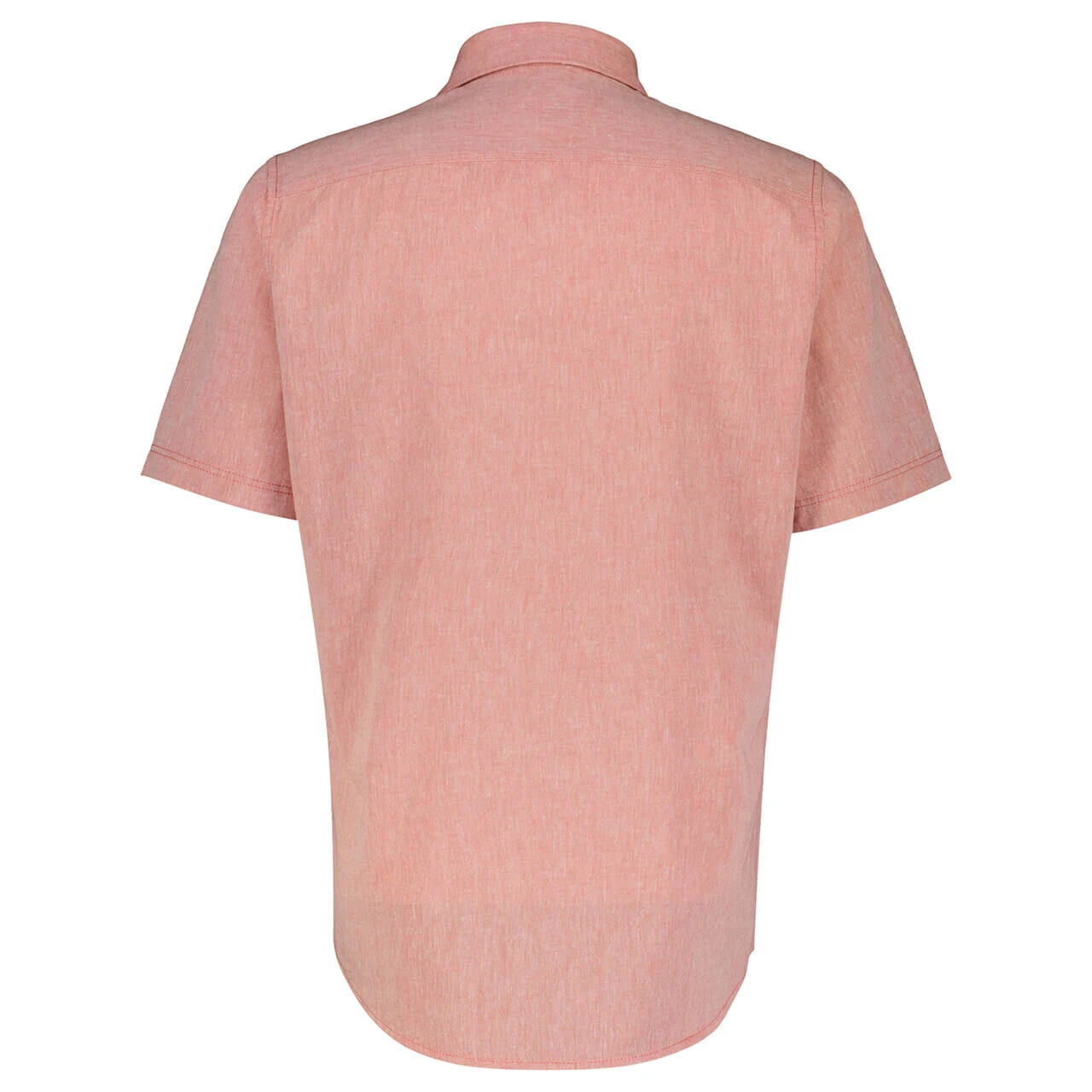 Lerros Herren 1/2 Arm Hemd Deep Coral Red With Linen 2 Lerros Herren 1/2 Arm Hemd Deep Coral Red With Linen – Bild 2
