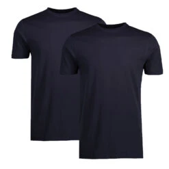 Lerros Herren T-Shirts Round Neck Marine Blue
