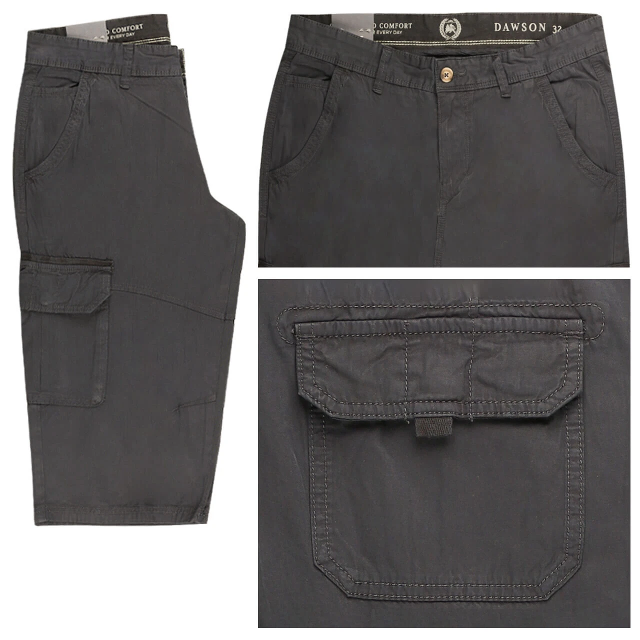 Lerros Dawson 3/4 Cargo Baumwollhose Mud 1 Lerros Dawson 3/4 Cargo Baumwollhose Mud