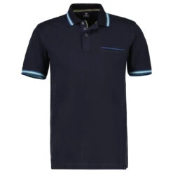 Lerros Herren Piqué Poloshirt Vintage Classic Navy
