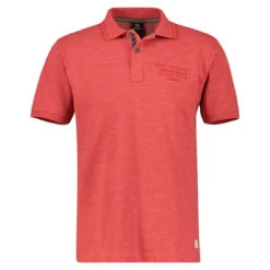 Lerros Herren Poloshirt Hibiscus Red