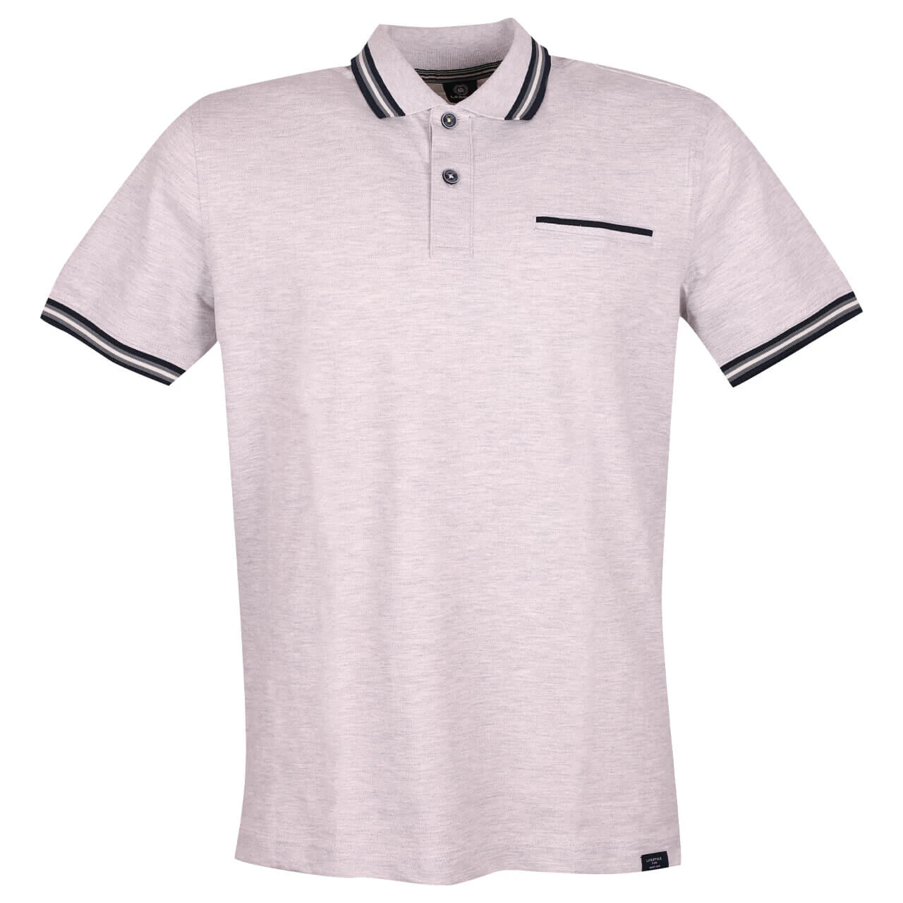 Lerros Herren Piqué Poloshirt Vintage Light Grey 1 Lerros Herren Piqué Poloshirt Vintage Light Grey