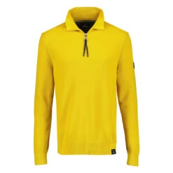 Lerros Herren Troyer Pullover Yellow