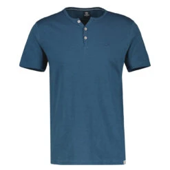 Lerros Herren T-Shirt Serafino Storm Blue