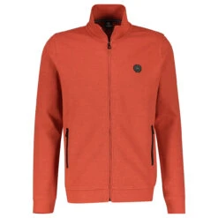 Lerros Herren Sweatjacke Troyer Deep Coral Red