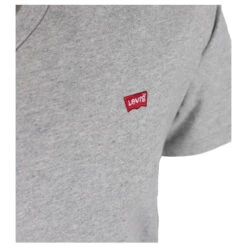 Levis Levi's® Herren Logo T-Shirt Light Grey Melange -Modezauber Günstiges Geschäft levis t shirt original hm vneck mid ton grau 0023 detail