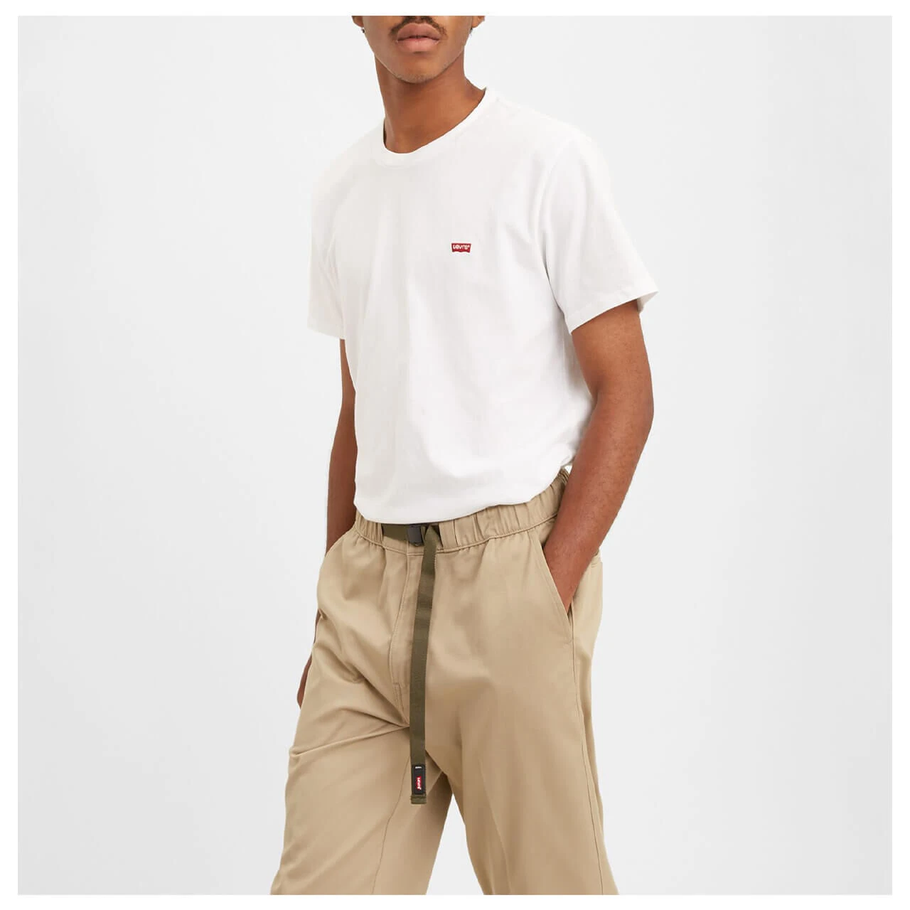 Levis Levi's® Herren Logo T-Shirt Clear White 5 Levis Levi's® Herren Logo T-Shirt Clear White – Bild 5