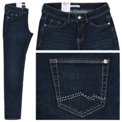 MAC Carrie Pipe Jeans Dark Blue Used Buffy