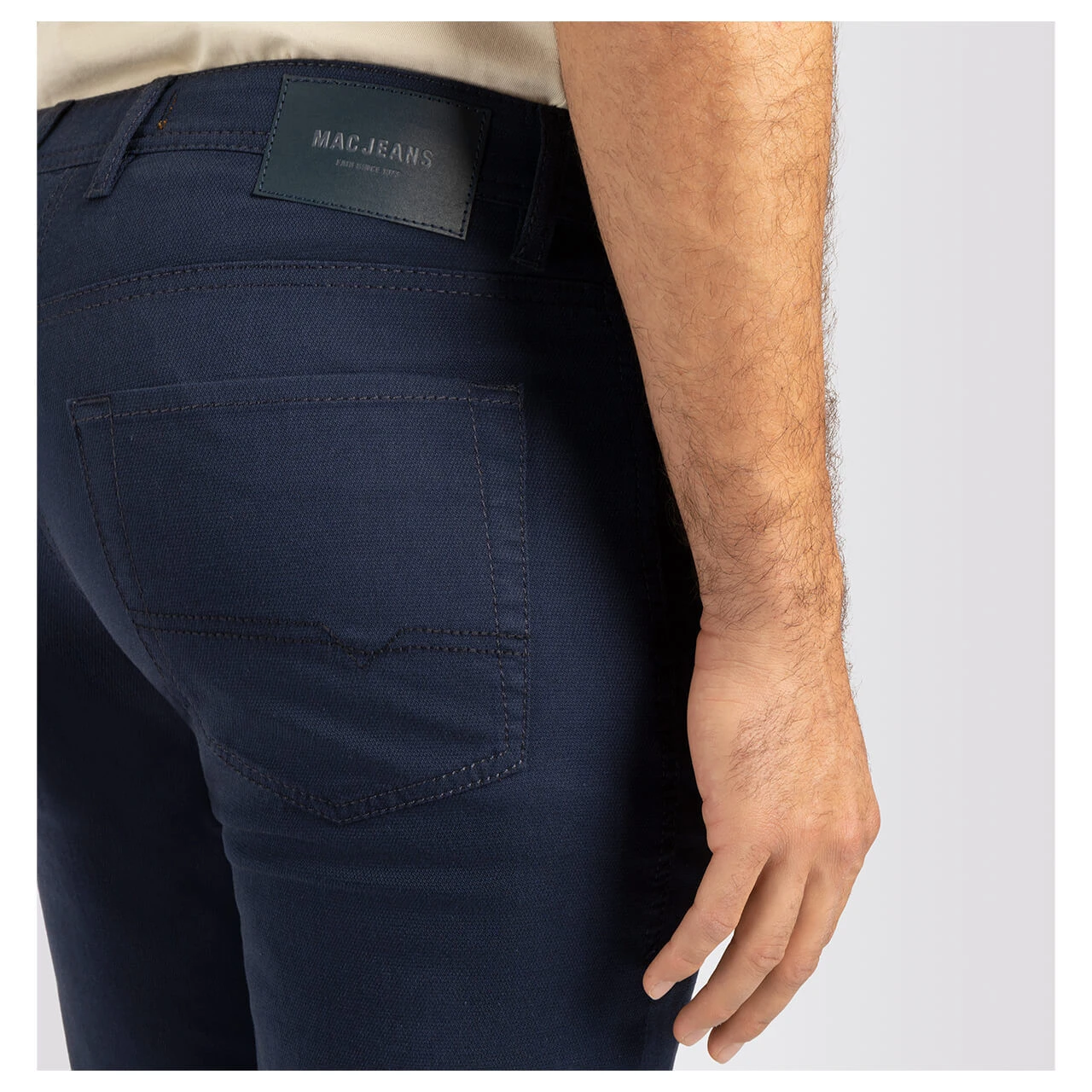 MAC Arne Baumwollhose Nautic Blue Structure 7 MAC Arne Baumwollhose Nautic Blue Structure – Bild 7