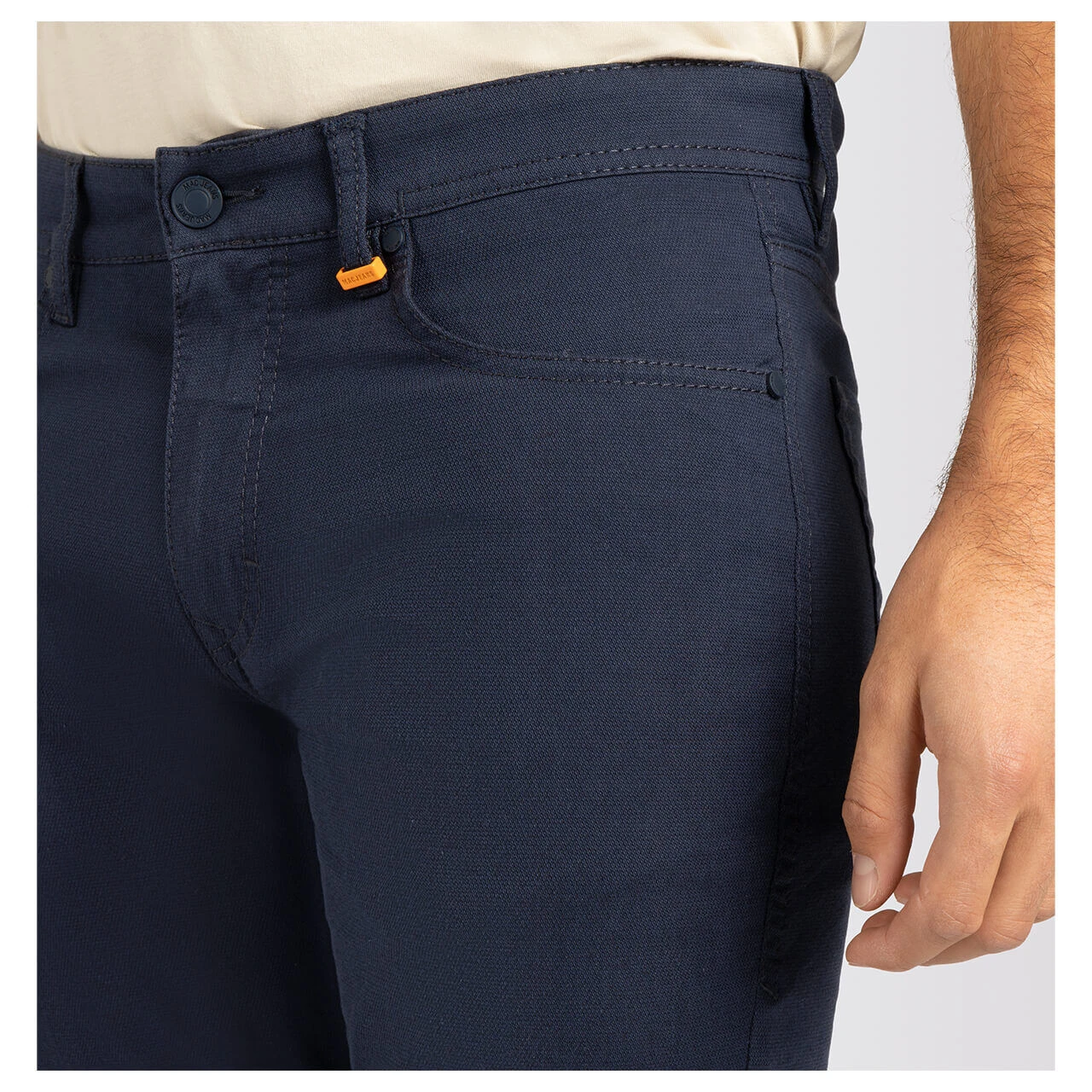 MAC Arne Baumwollhose Nautic Blue Structure 6 MAC Arne Baumwollhose Nautic Blue Structure – Bild 6