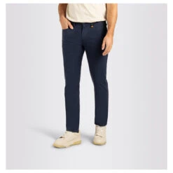 MAC Arne Baumwollhose Nautic Blue Structure 9 MAC Arne Baumwollhose Nautic Blue Structure -Modezauber Günstiges Geschäft mac jeans arne blau 196 model vorne