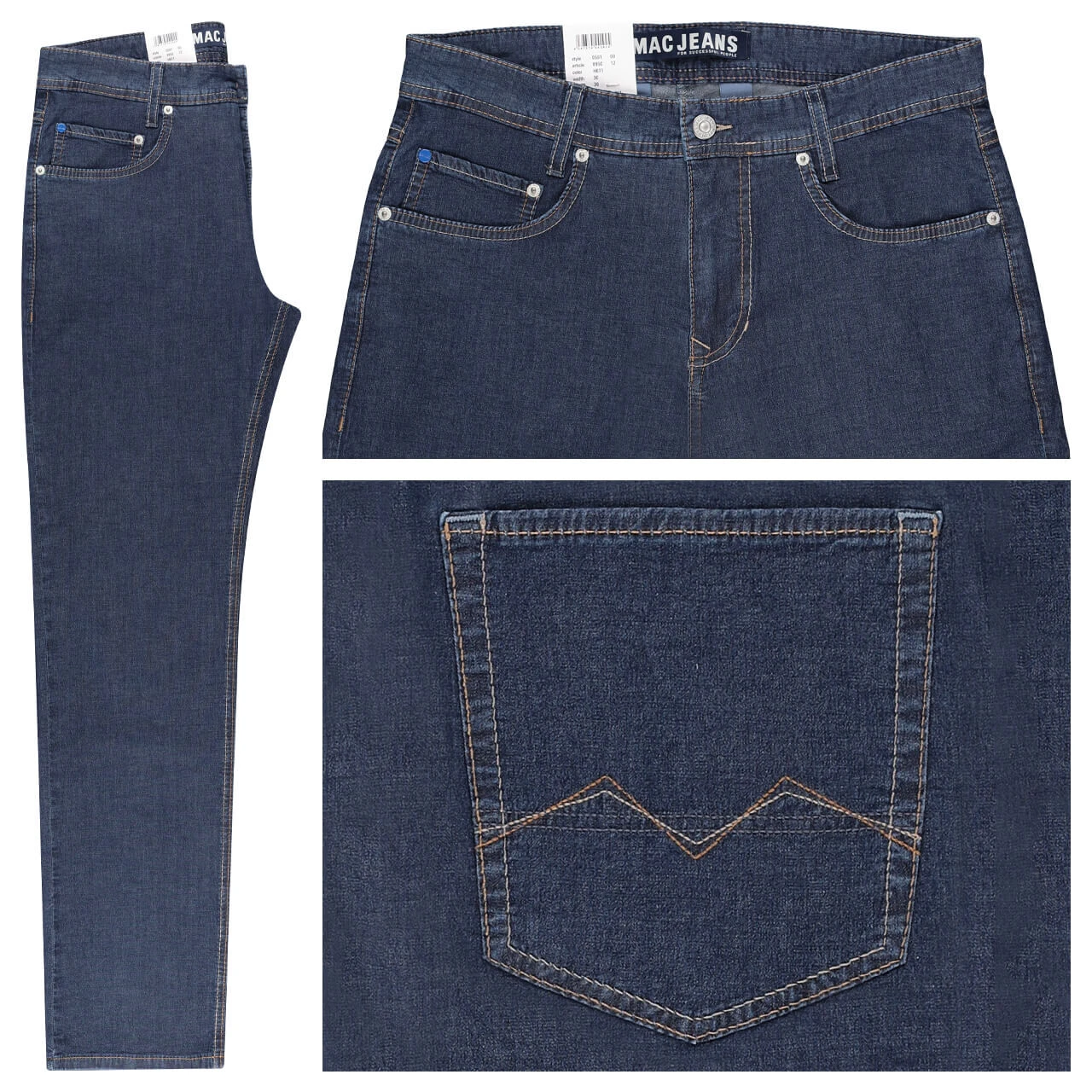 MAC Arne Jeans Deep Blue Stonewash Summer 1 MAC Arne Jeans Deep Blue Stonewash Summer