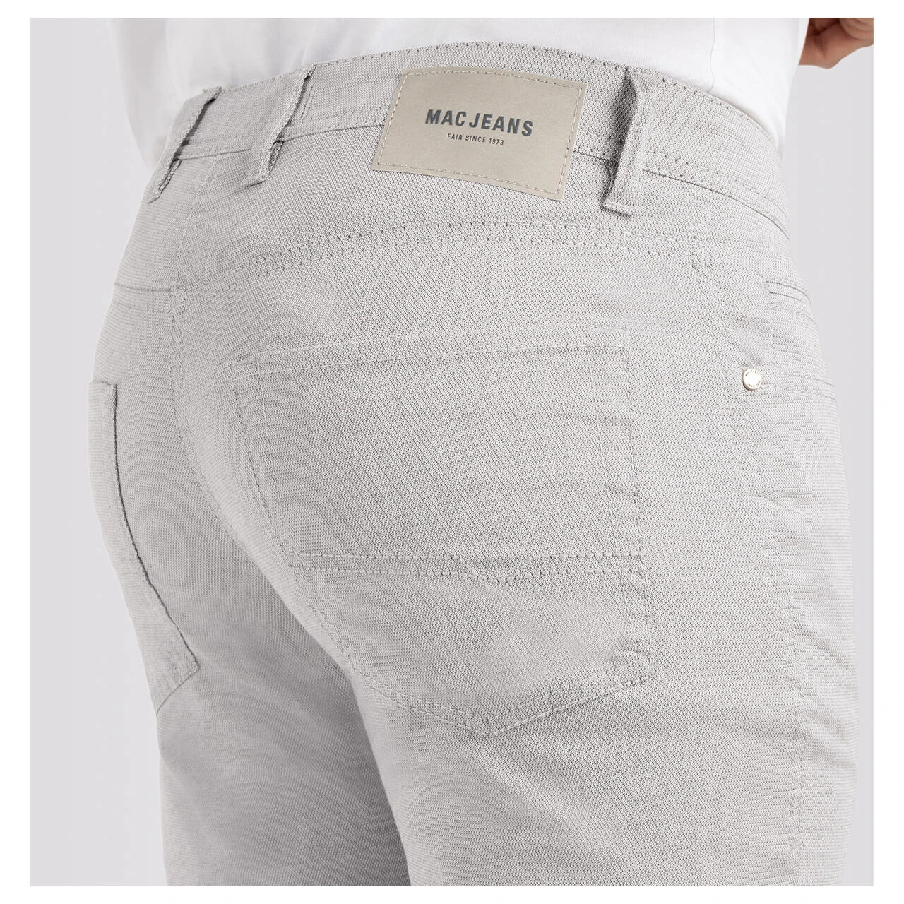 MAC Arne Baumwollhose Light Aluminium Structure 7 MAC Arne Baumwollhose Light Aluminium Structure – Bild 7