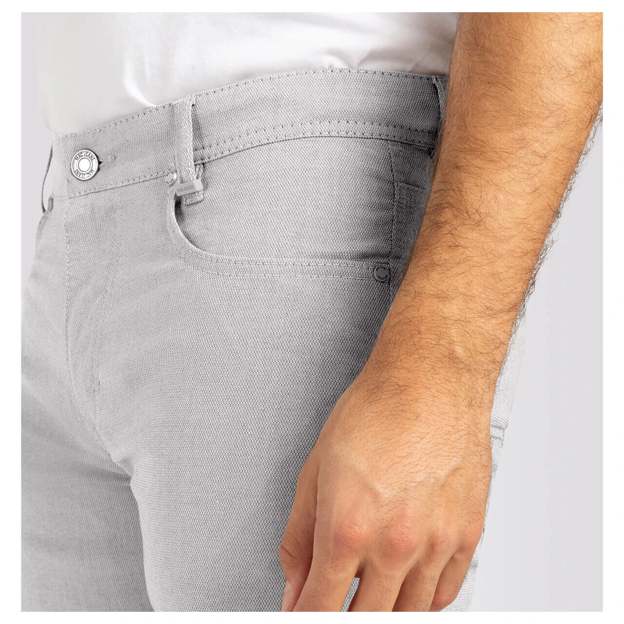 MAC Arne Baumwollhose Light Aluminium Structure 8 MAC Arne Baumwollhose Light Aluminium Structure – Bild 8