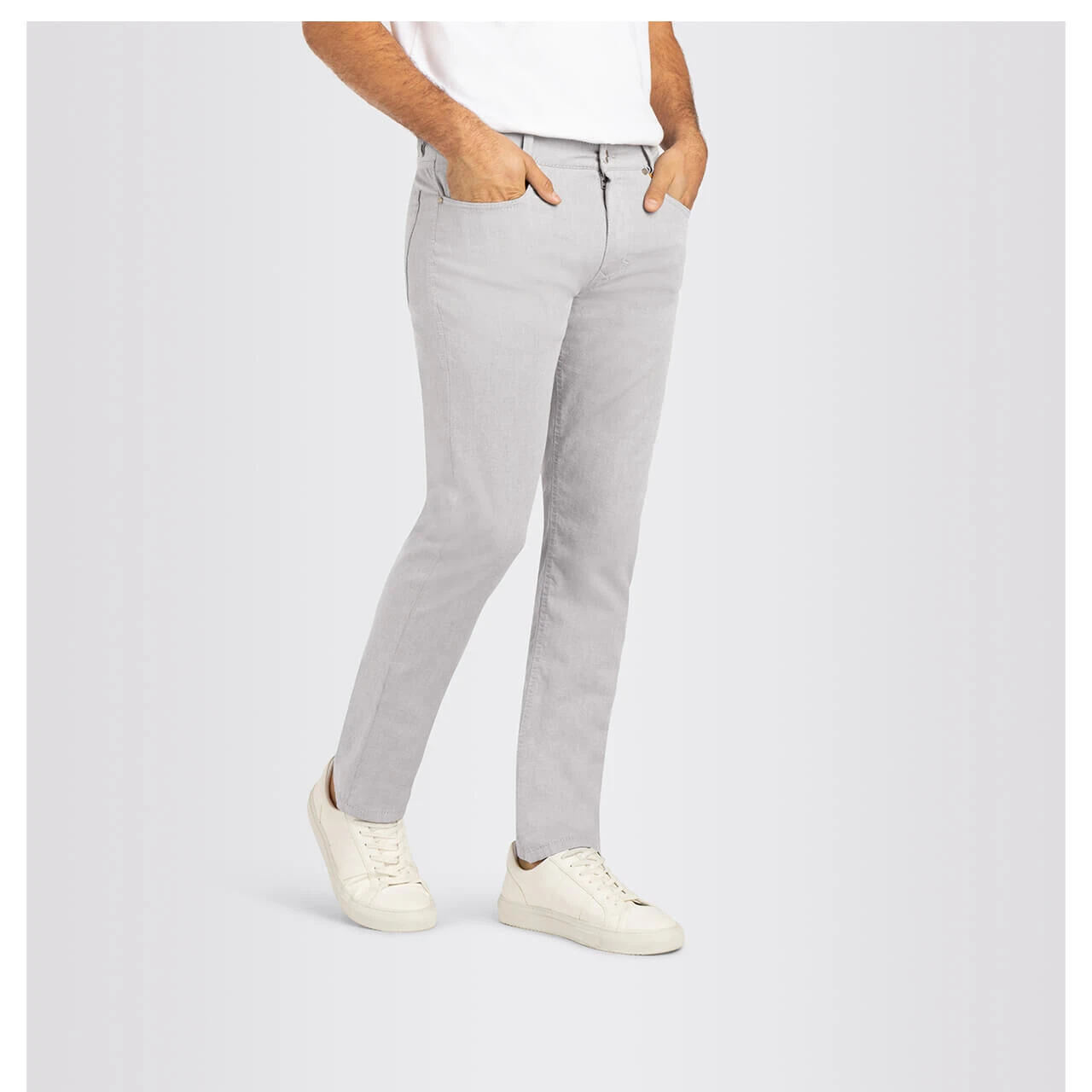 MAC Arne Baumwollhose Light Aluminium Structure 4 MAC Arne Baumwollhose Light Aluminium Structure – Bild 4