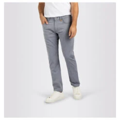 MAC Arne Baumwollhose Rubber Structure -Modezauber Günstiges Geschäft mac jeans arne grau 084 model