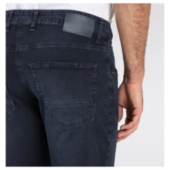 MAC Arne Pipe Jeans Deep Blue Od Black -Modezauber Günstiges Geschäft mac jeans arne pipe blau h795 model detail hinten