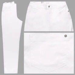 MAC Gracia Baumwollhose White