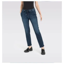 MAC Jogn Chino 7/8 Jeans New Basic Wash 15 MAC Jogn Chino 7/8 Jeans New Basic Wash -Modezauber Günstiges Geschäft mac jeans jog n chino new basic wash d845 model vorne