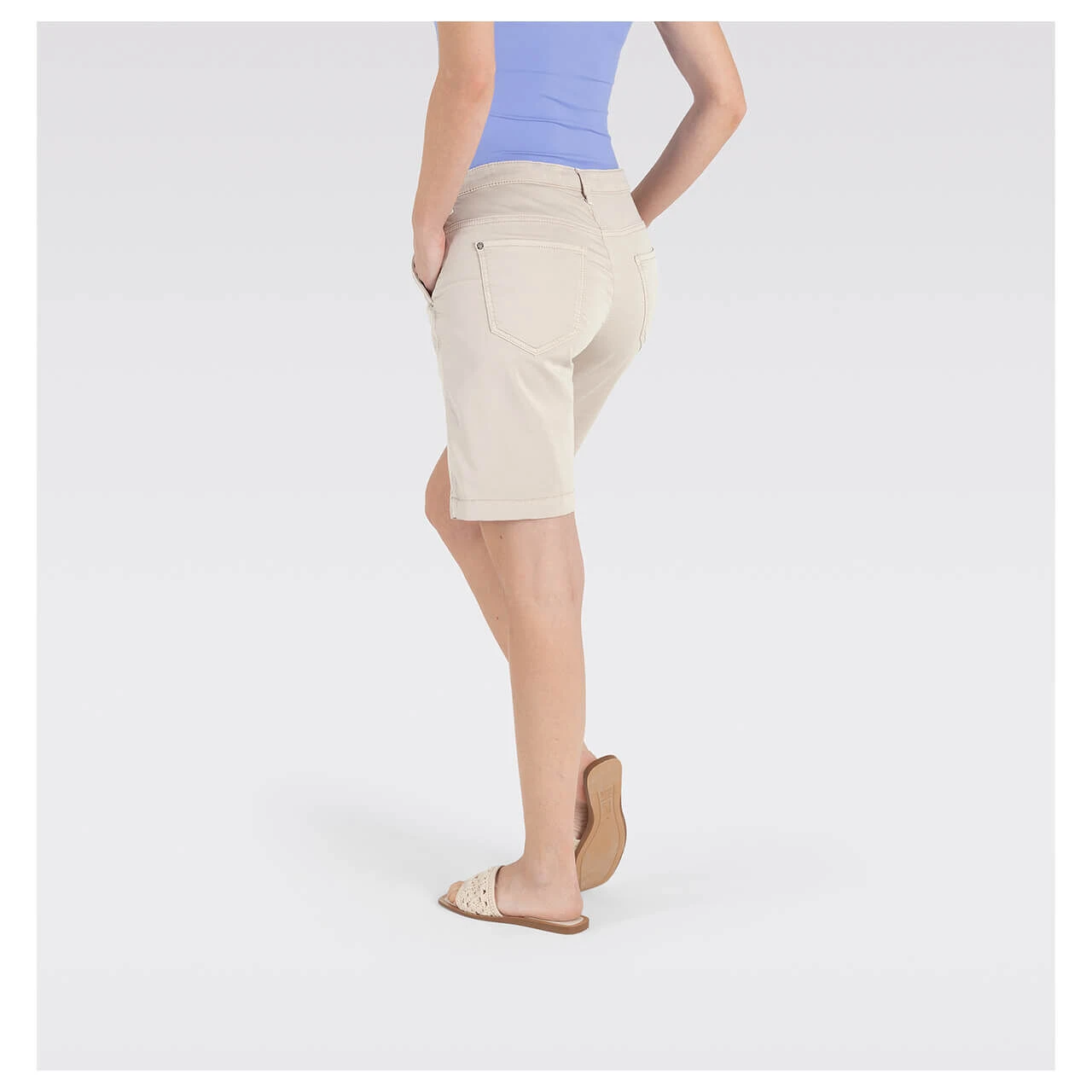 MAC Jogn Short Baumwoll Bermuda Ivory 4 MAC Jogn Short Baumwoll Bermuda Ivory – Bild 4