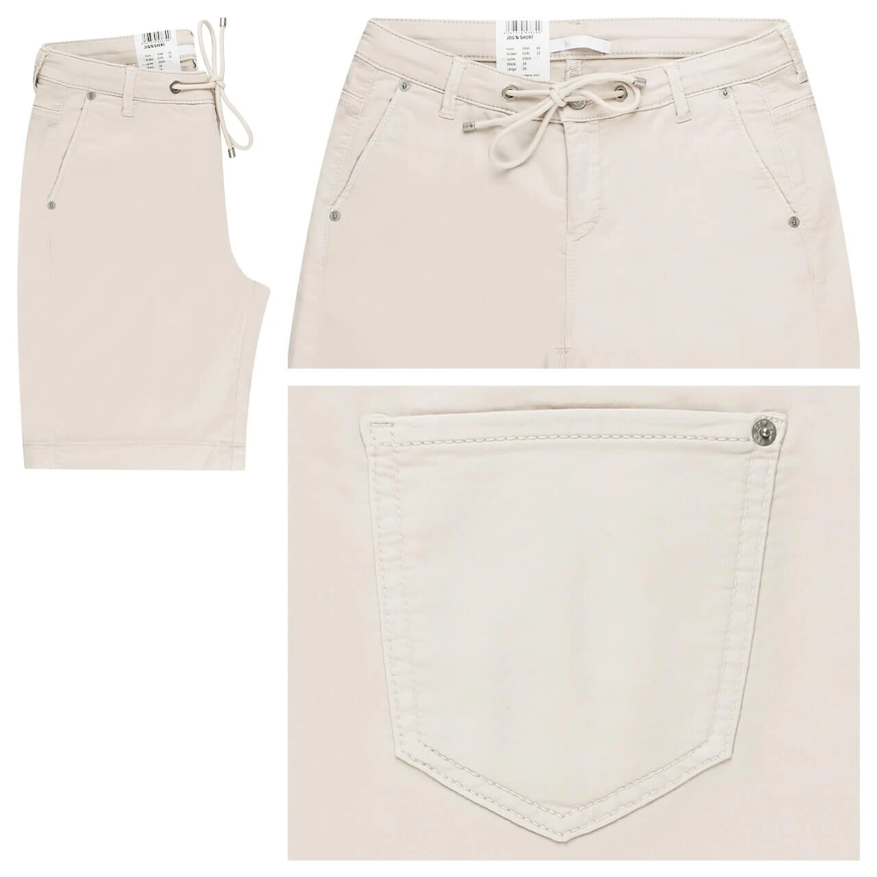 MAC Jogn Short Baumwoll Bermuda Ivory 1 MAC Jogn Short Baumwoll Bermuda Ivory