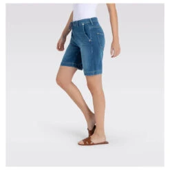 MAC Jogn Short Baumwoll Bermuda Mid Blue Cool Washed 13 MAC Jogn Short Baumwoll Bermuda Mid Blue Cool Washed -Modezauber Günstiges Geschäft mac jeans jog n short blau d507 model seite