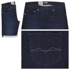 MAC Jogn Jeans Bermuda Dark Blue Greenish Indigo