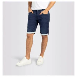 MAC Jogn Jeans Bermuda Dark Blue Greenish Indigo -Modezauber Günstiges Geschäft mac jeans jogn bermuda blau h731 model