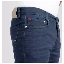 MAC Jogn Jeans Bermuda Dark Blue Greenish Indigo -Modezauber Günstiges Geschäft mac jeans jogn bermuda blau h731 model detail