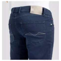 MAC Jogn Jeans Bermuda Dark Blue Greenish Indigo -Modezauber Günstiges Geschäft mac jeans jogn bermuda blau h731 model detail hinten