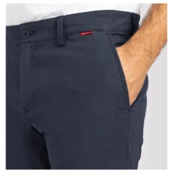 MAC Lennox Chinohose Nautic Blue Pattern -Modezauber Günstiges Geschäft mac jeans lennox blau 196 model detail vorne