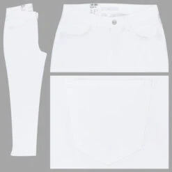 MAC Melanie 7/8 Baumwollhose Clear White Summer