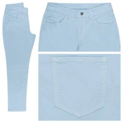 MAC Melanie 7/8 Baumwollhose Sky Blue Summer
