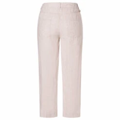 MAC Nora Cropped 7/8 Leinenhose Fog Grey Melange 7 MAC Nora Cropped 7/8 Leinenhose Fog Grey Melange -Modezauber Günstiges Geschäft mac jeans nora cropped beige 032m ansicht hinten