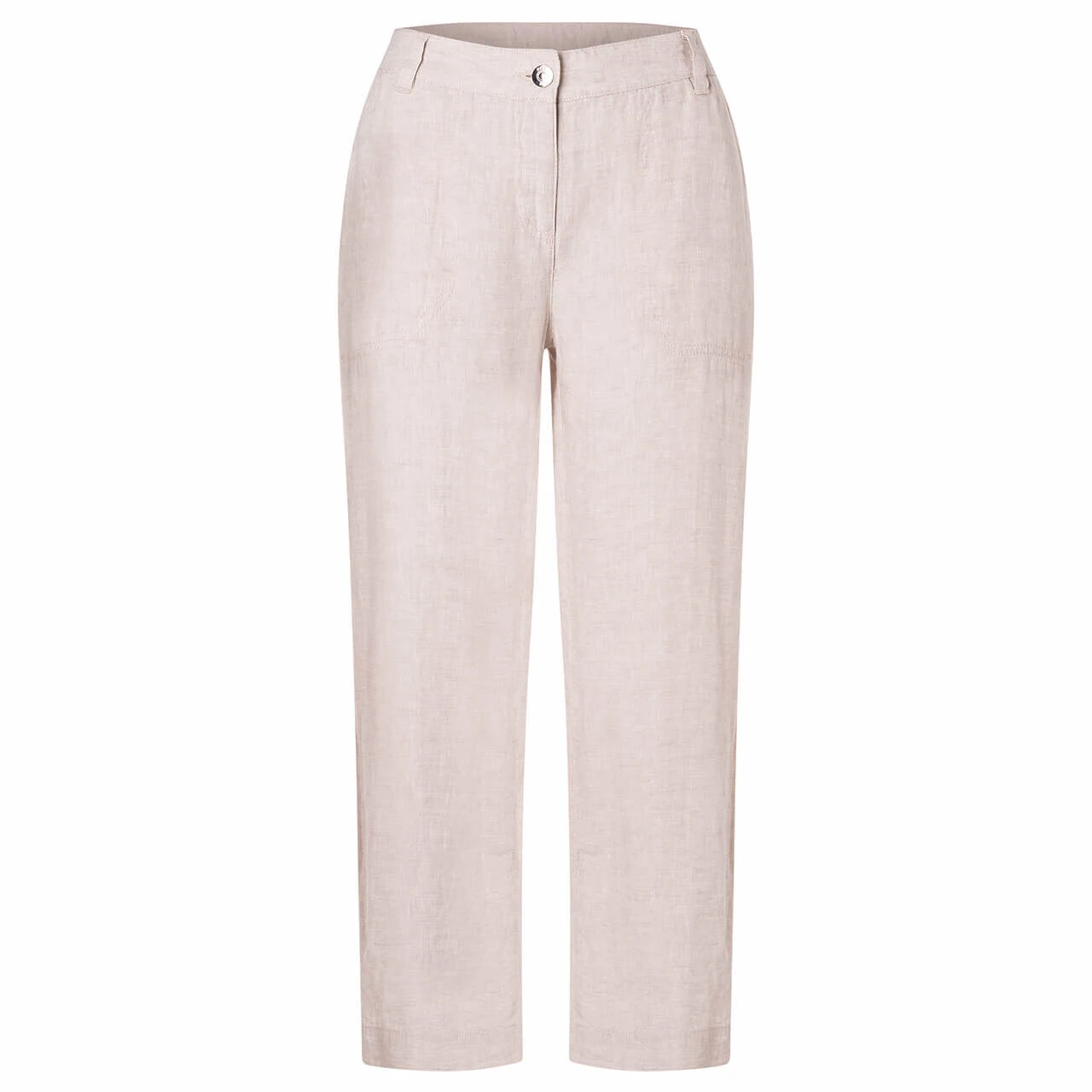 MAC Nora Cropped 7/8 Leinenhose Fog Grey Melange 3 MAC Nora Cropped 7/8 Leinenhose Fog Grey Melange – Bild 3