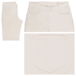 MAC Shorty Baumwollhose Ivory Summer Clean