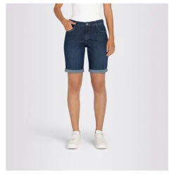 MAC Shorty Jeans New Basic Wash Summer Clean 15 MAC Shorty Jeans New Basic Wash Summer Clean -Modezauber Günstiges Geschäft mac jeans shorty summer clean new basic wash blau d845 model vorne