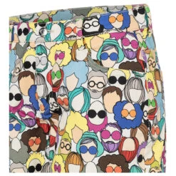 MAC Shorty Baumwollhose People Print Summer 13 MAC Shorty Baumwollhose People Print Summer -Modezauber Günstiges Geschäft mac jeans shorty summer clean people print 972b ansicht detail vorne