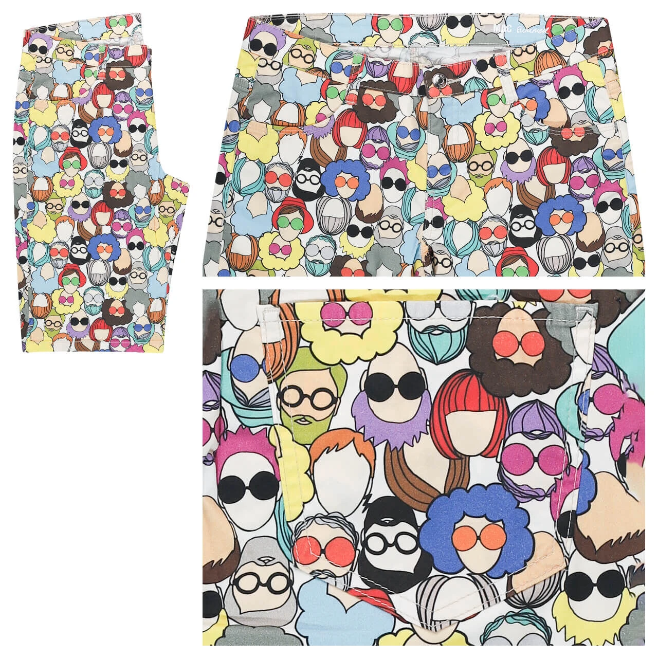 MAC Shorty Baumwollhose People Print Summer 1 MAC Shorty Baumwollhose People Print Summer