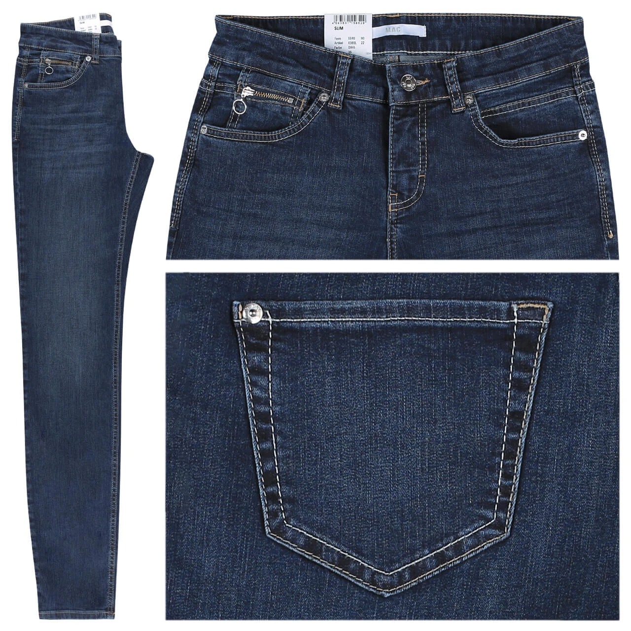 MAC Slim Jeans Dark Blue Used Buffy 1 MAC Slim Jeans Dark Blue Used Buffy