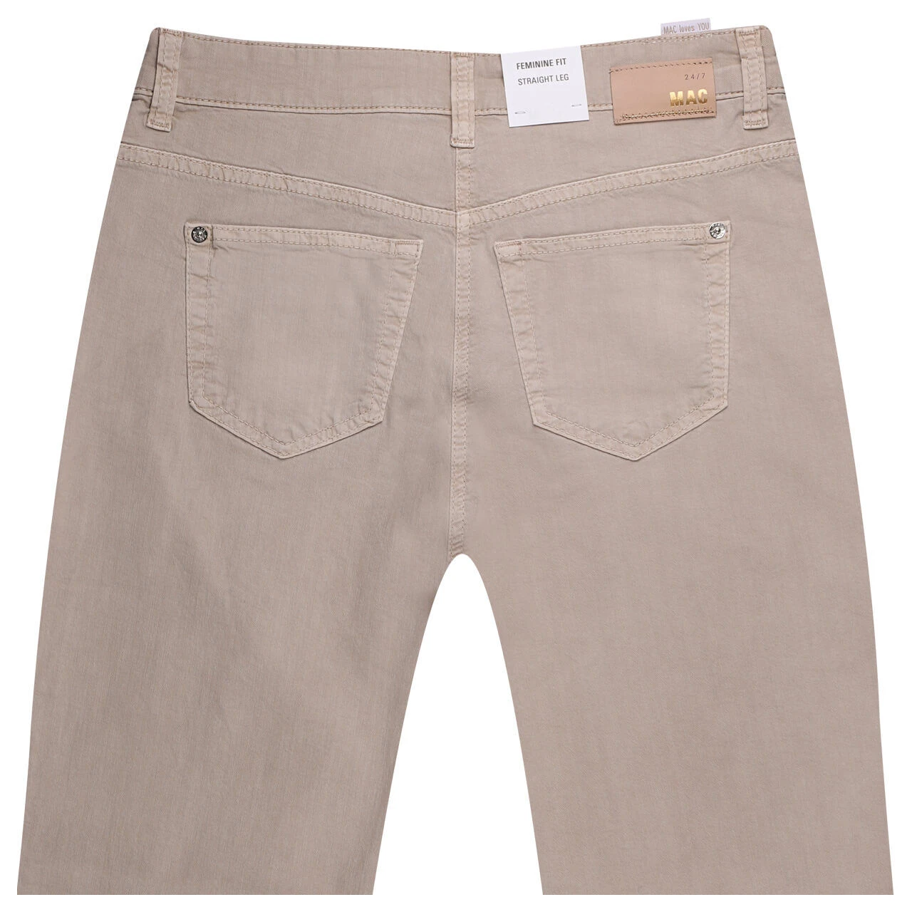 MAC Stella Baumwollhose Smoothly Beige 2 MAC Stella Baumwollhose Smoothly Beige – Bild 2