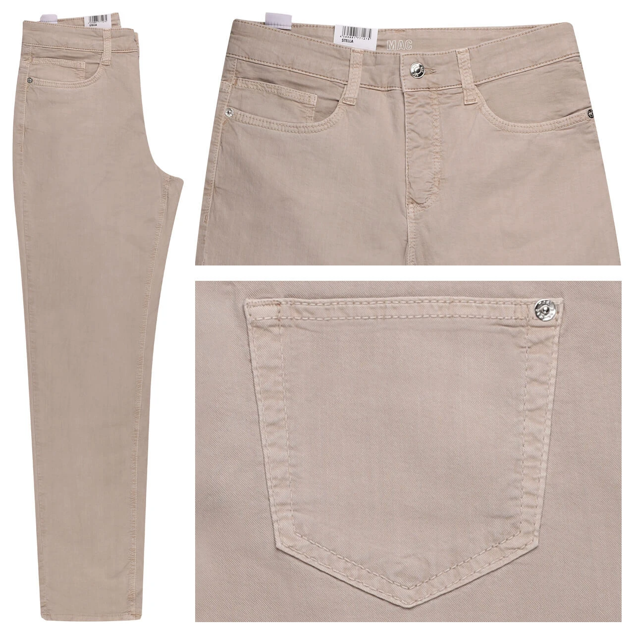 MAC Stella Baumwollhose Smoothly Beige 1 MAC Stella Baumwollhose Smoothly Beige